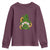 St Patrick's Day Cute Gnomes Youth Sweatshirt Holding Shamrock Sunflower
