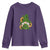 St Patrick's Day Cute Gnomes Youth Sweatshirt Holding Shamrock Sunflower