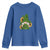 St Patrick's Day Cute Gnomes Youth Sweatshirt Holding Shamrock Sunflower
