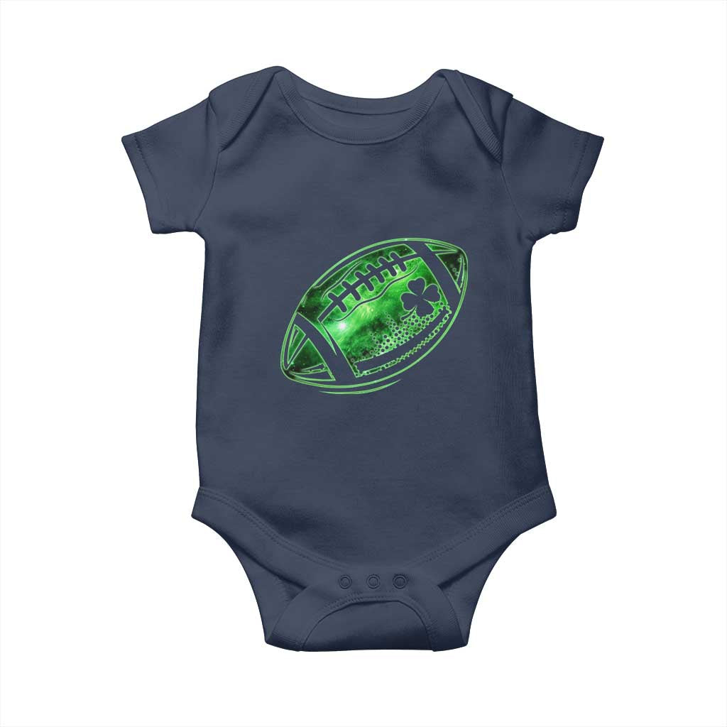 Lucky Shamrock Football Baby Onesie Irish Clover St Patricks Day Sport Lover