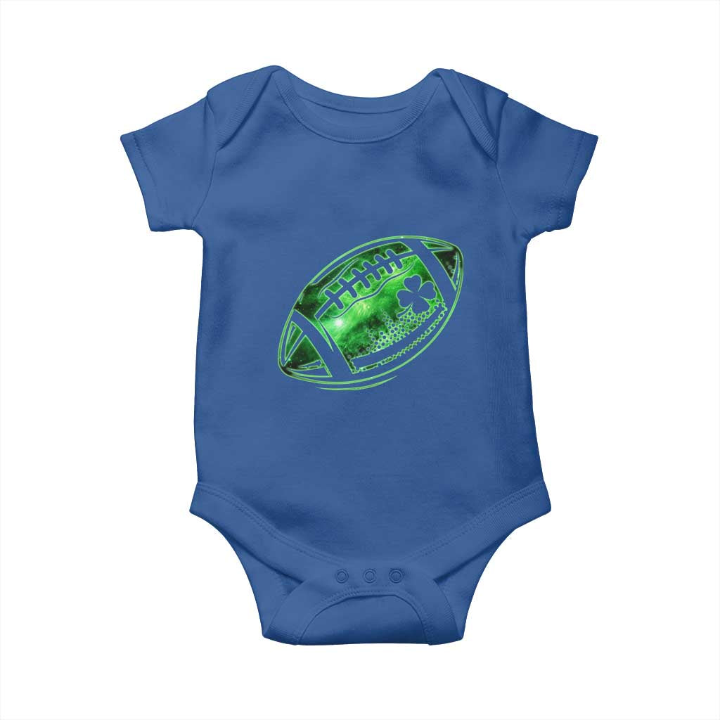 Lucky Shamrock Football Baby Onesie Irish Clover St Patricks Day Sport Lover