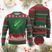 Lucky Shamrock Football Ugly Christmas Sweater Irish Clover St Patricks Day Sport Lover - Wonder Print Shop