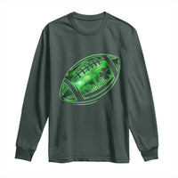 Lucky Shamrock Football Long Sleeve Shirt Irish Clover St Patricks Day Sport Lover