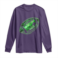 Lucky Shamrock Football Long Sleeve Shirt Irish Clover St Patricks Day Sport Lover