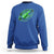 Lucky Shamrock Football Sweatshirt Irish Clover St Patricks Day Sport Lover