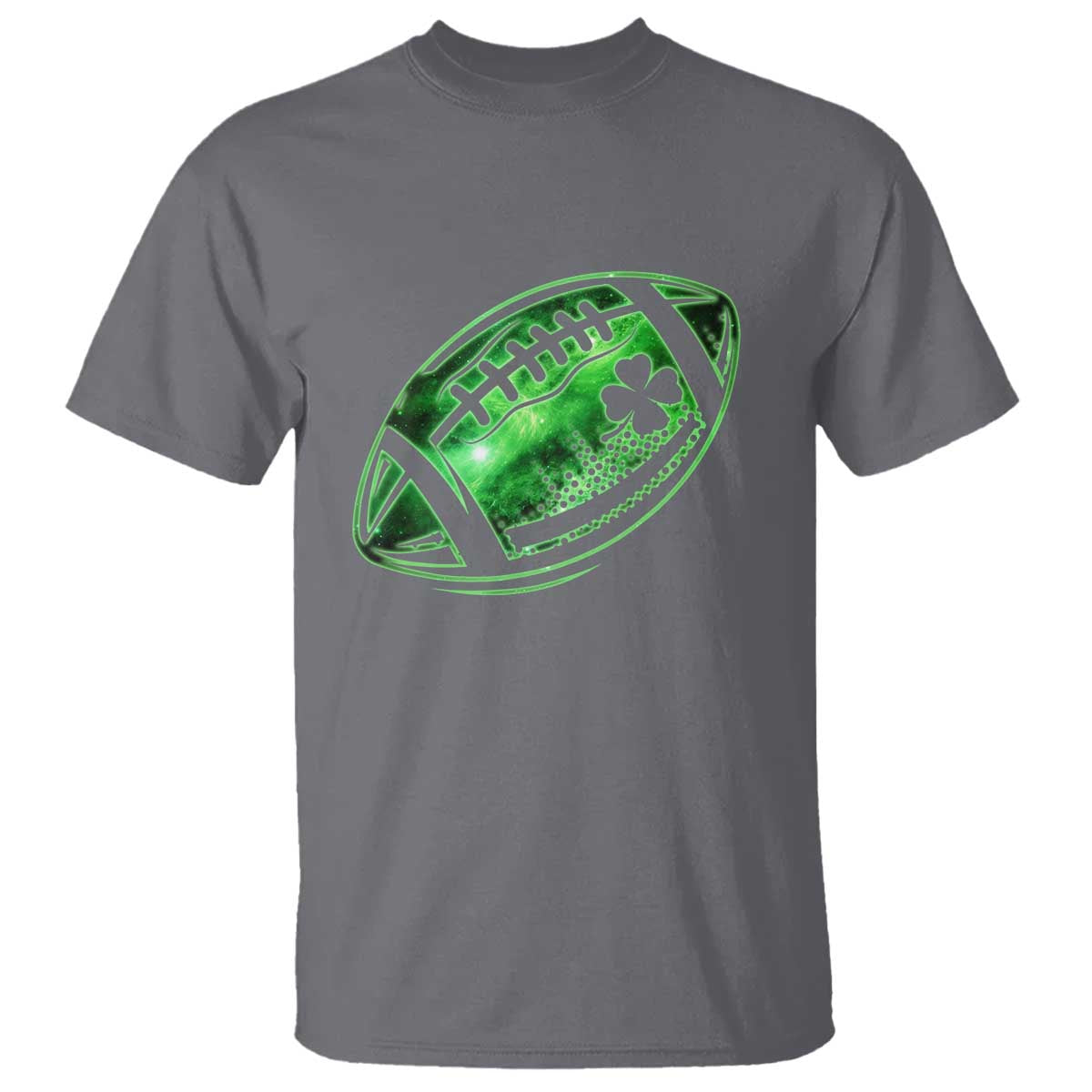Lucky Shamrock Football T Shirt Irish Clover St Patricks Day Sport Lover