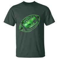 Lucky Shamrock Football T Shirt Irish Clover St Patricks Day Sport Lover