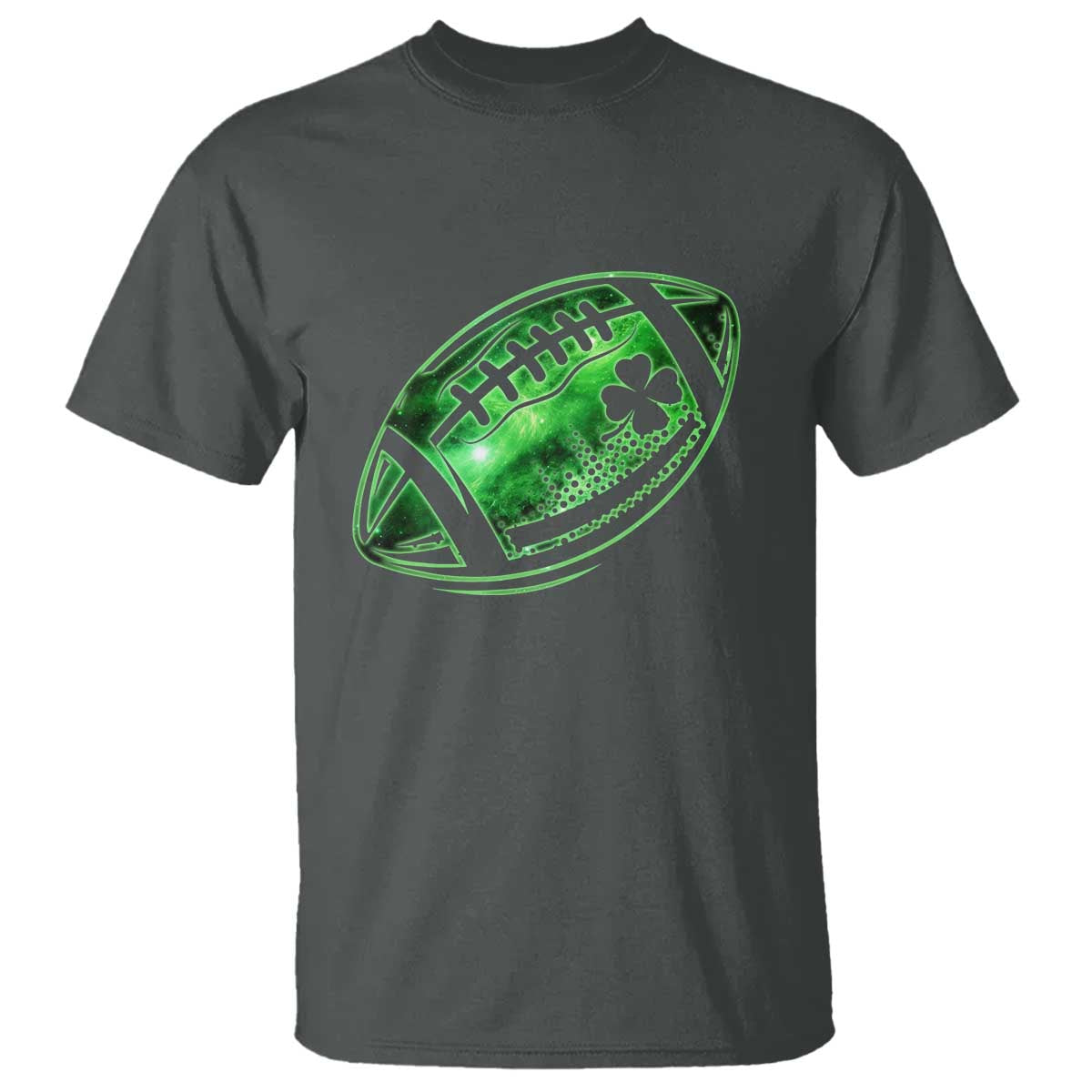 Lucky Shamrock Football T Shirt Irish Clover St Patricks Day Sport Lover