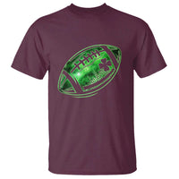 Lucky Shamrock Football T Shirt Irish Clover St Patricks Day Sport Lover