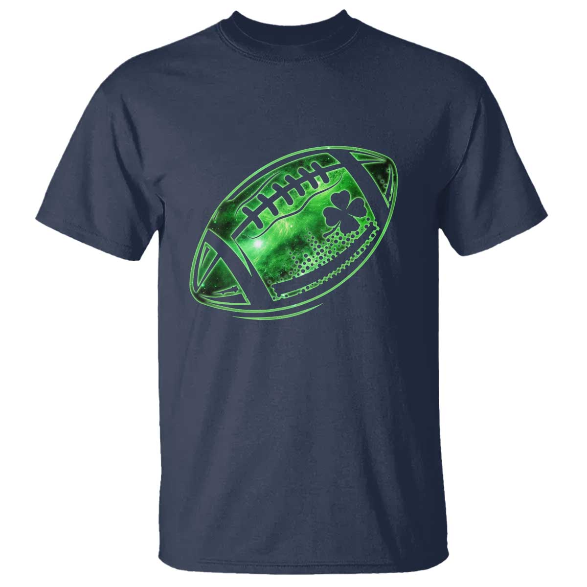 Lucky Shamrock Football T Shirt Irish Clover St Patricks Day Sport Lover