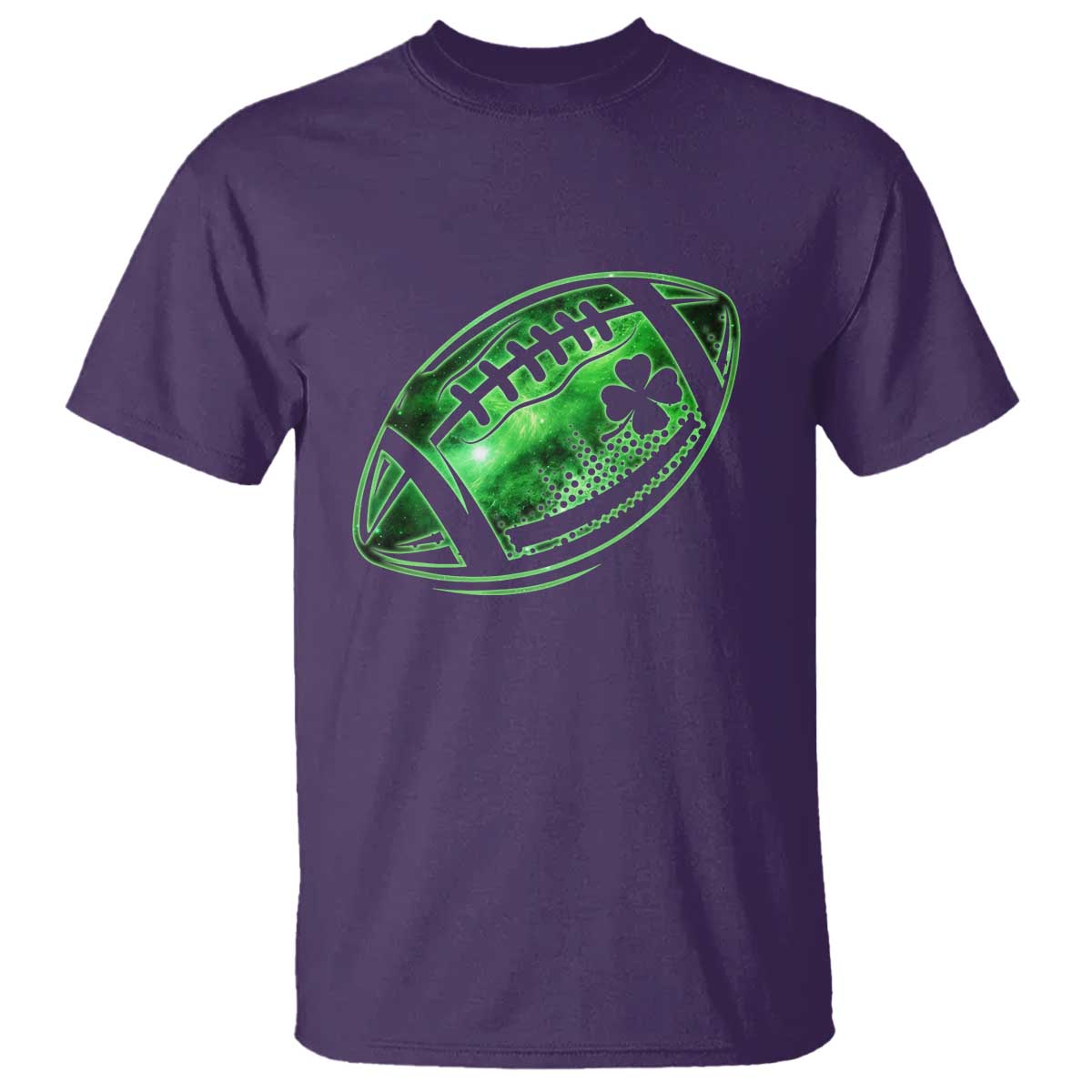 Lucky Shamrock Football T Shirt Irish Clover St Patricks Day Sport Lover