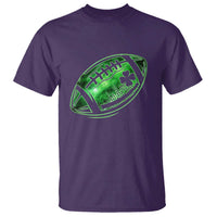 Lucky Shamrock Football T Shirt Irish Clover St Patricks Day Sport Lover