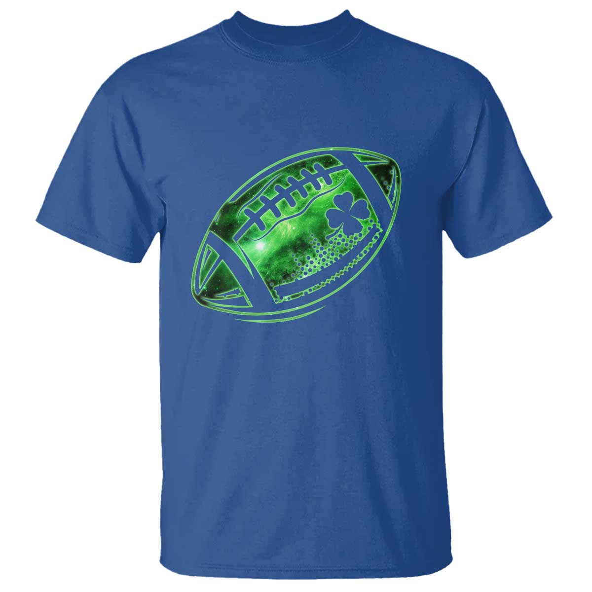 Lucky Shamrock Football T Shirt Irish Clover St Patricks Day Sport Lover