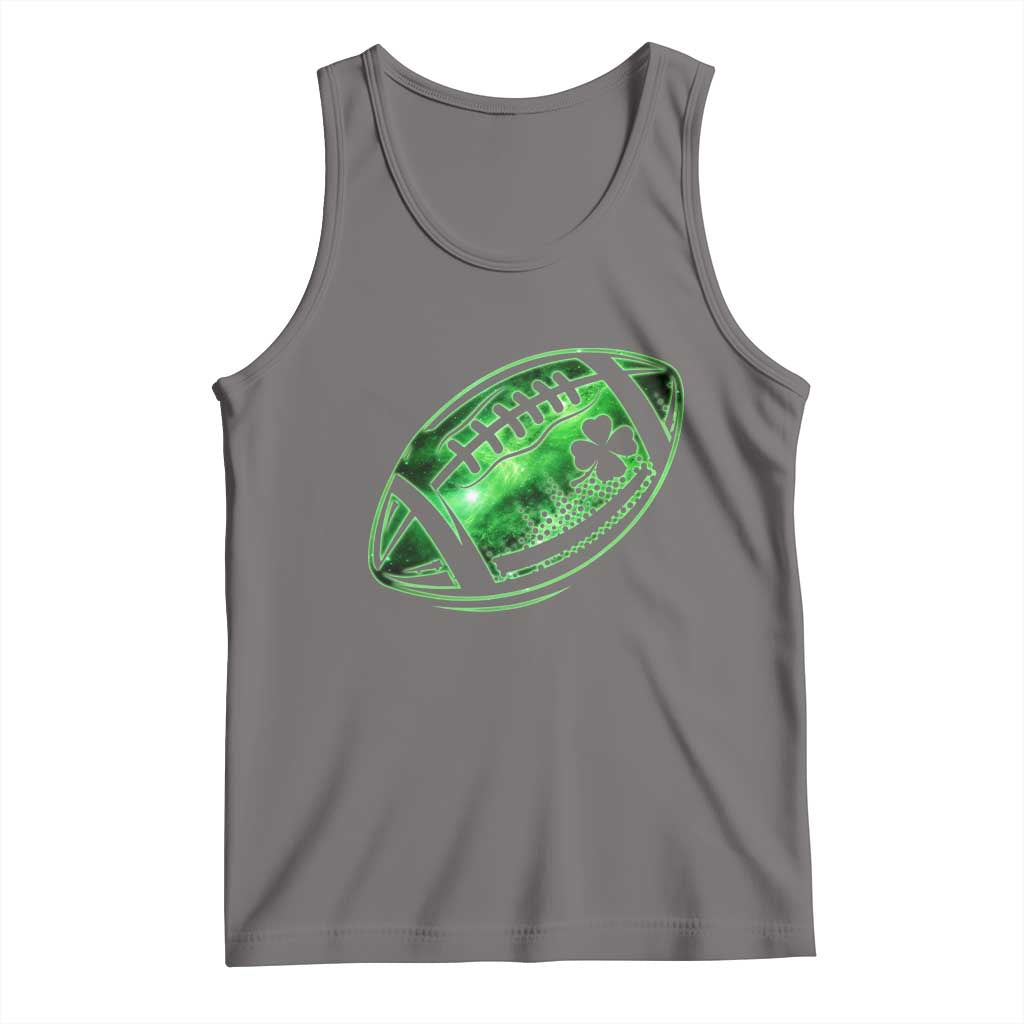 Lucky Shamrock Football Tank Top Irish Clover St Patricks Day Sport Lover