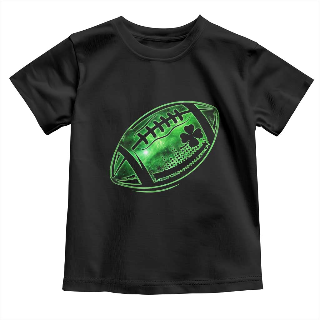 Lucky Shamrock Football Toddler T Shirt Irish Clover St Patricks Day Sport Lover