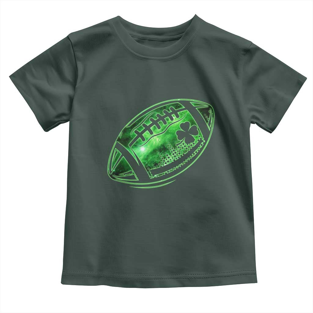 Lucky Shamrock Football Toddler T Shirt Irish Clover St Patricks Day Sport Lover