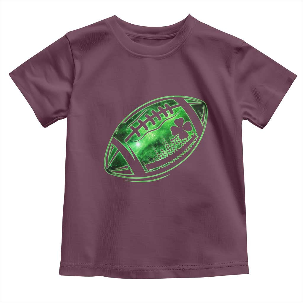 Lucky Shamrock Football Toddler T Shirt Irish Clover St Patricks Day Sport Lover