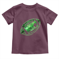 Lucky Shamrock Football Toddler T Shirt Irish Clover St Patricks Day Sport Lover
