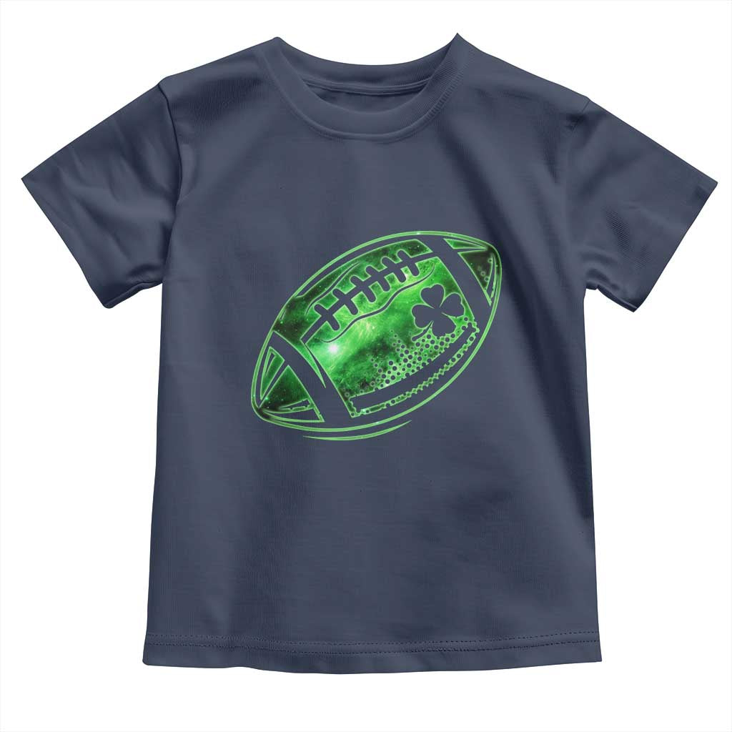 Lucky Shamrock Football Toddler T Shirt Irish Clover St Patricks Day Sport Lover