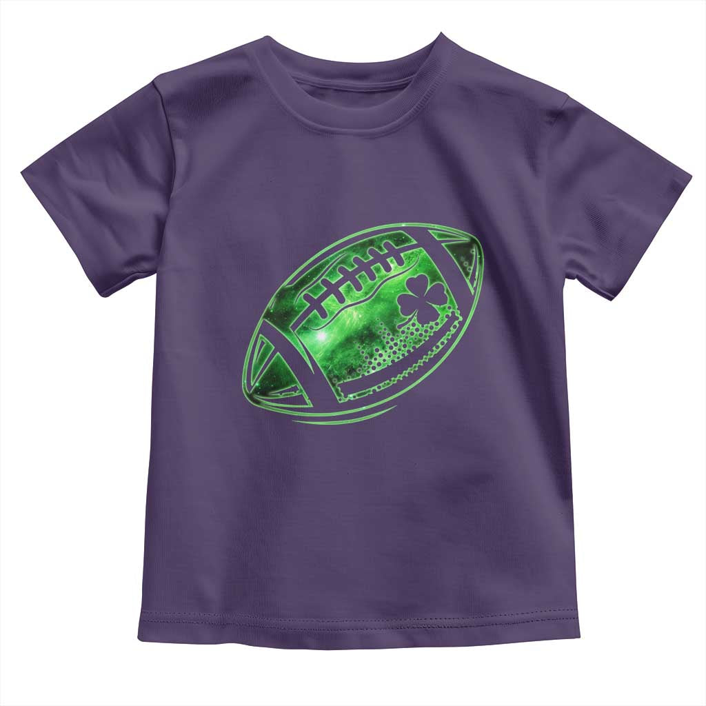Lucky Shamrock Football Toddler T Shirt Irish Clover St Patricks Day Sport Lover