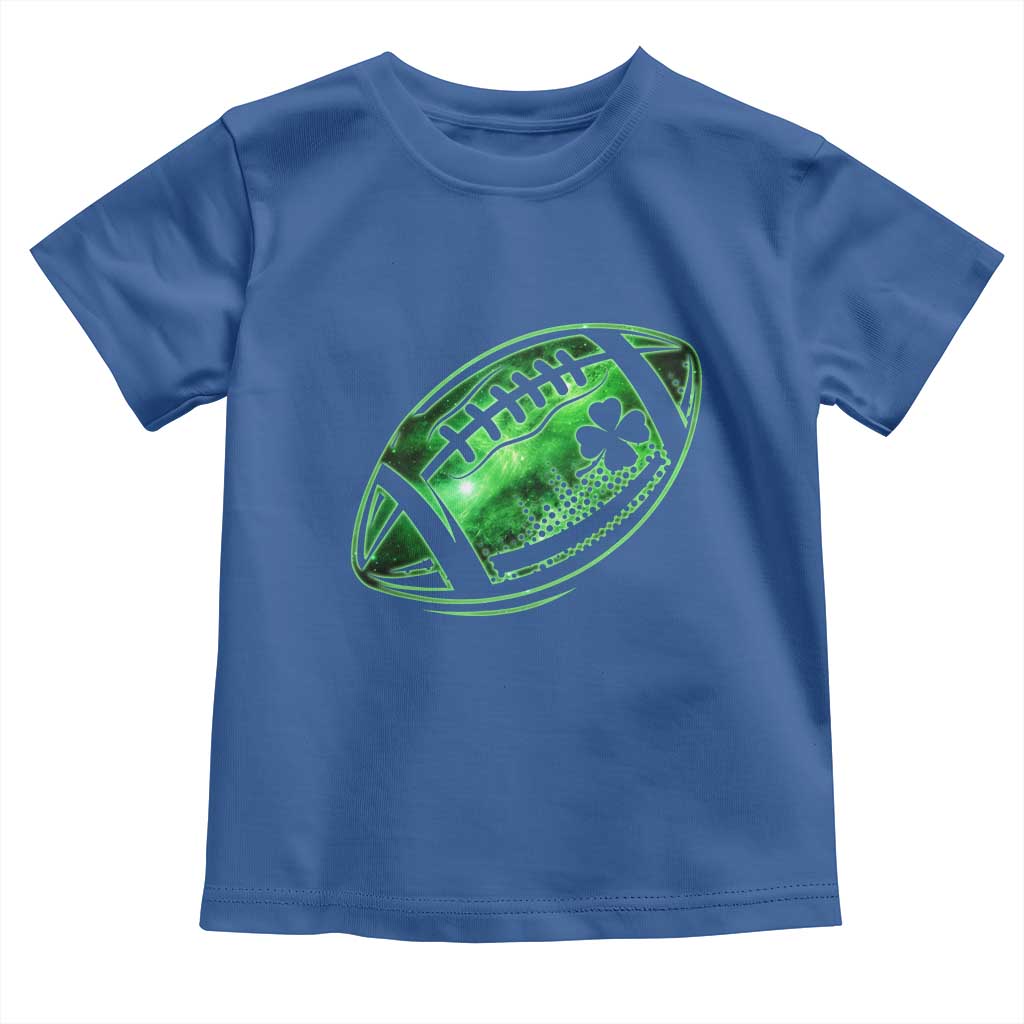 Lucky Shamrock Football Toddler T Shirt Irish Clover St Patricks Day Sport Lover