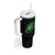 Lucky Shamrock Football Tumbler With Handle Irish Clover St Patricks Day Sport Lover