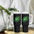 Lucky Shamrock Football Tumbler With Handle Irish Clover St Patricks Day Sport Lover