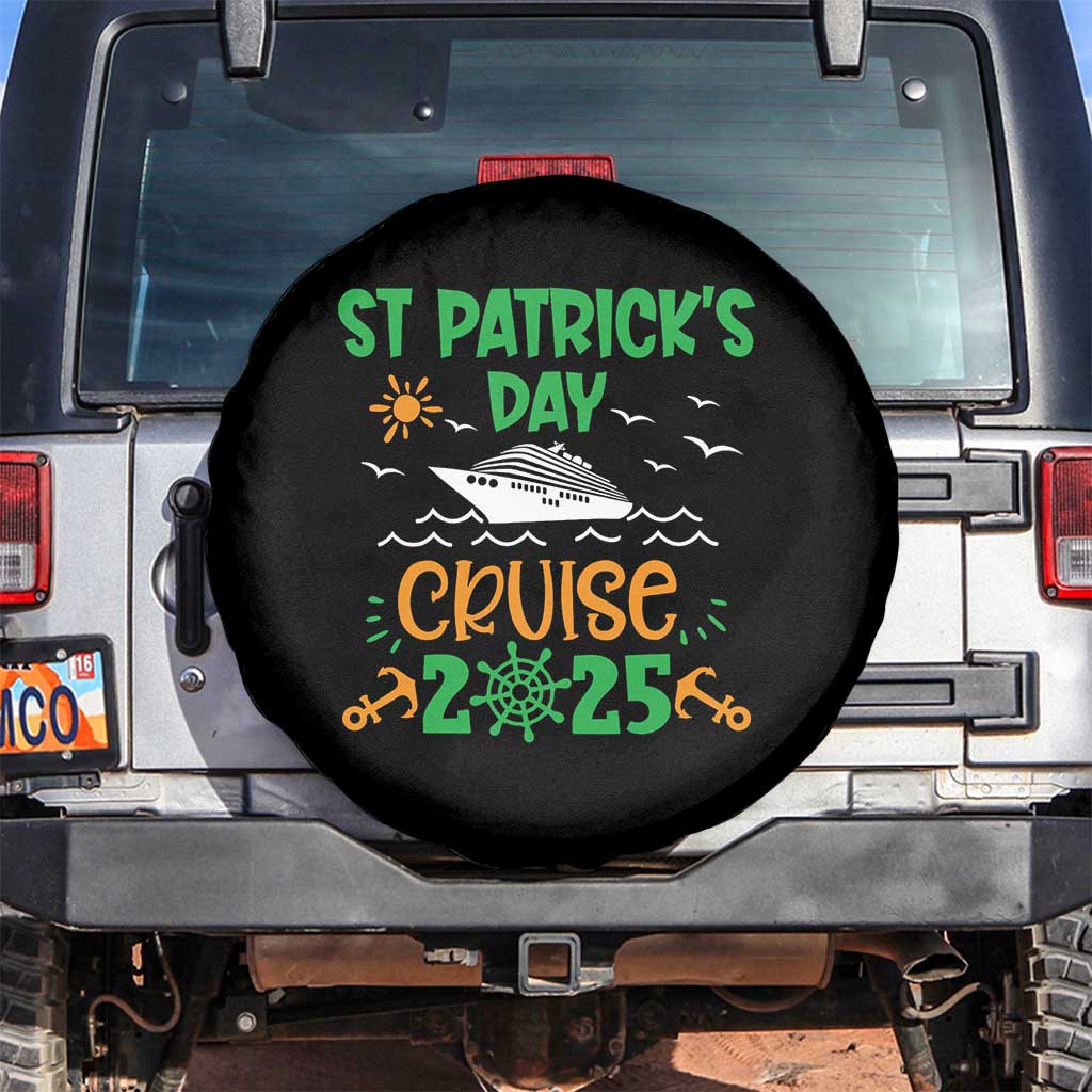 St Patricks Day Cruise Squad 2025 Matching Family Spare Tire Cover