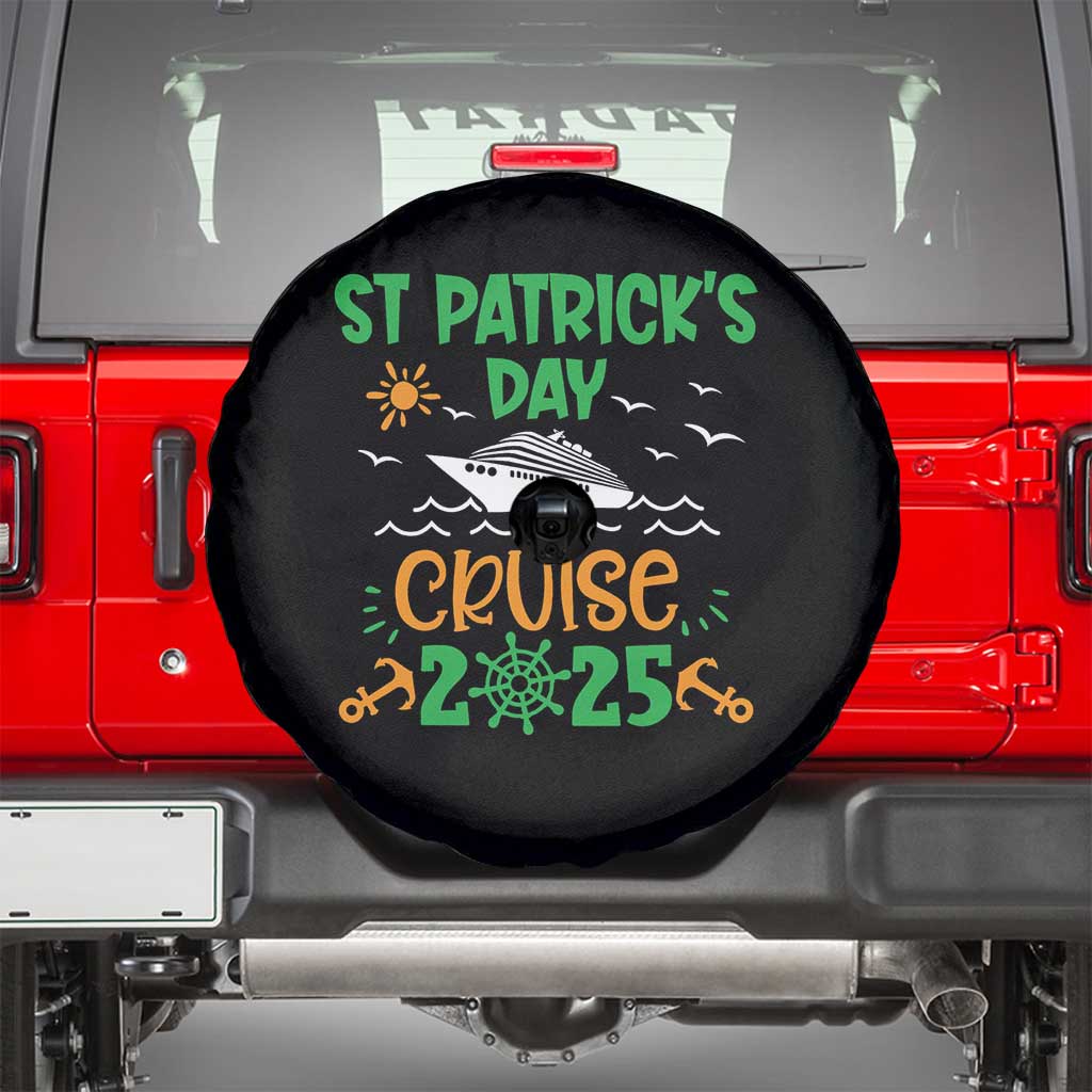 St Patricks Day Cruise Squad 2025 Matching Family Spare Tire Cover