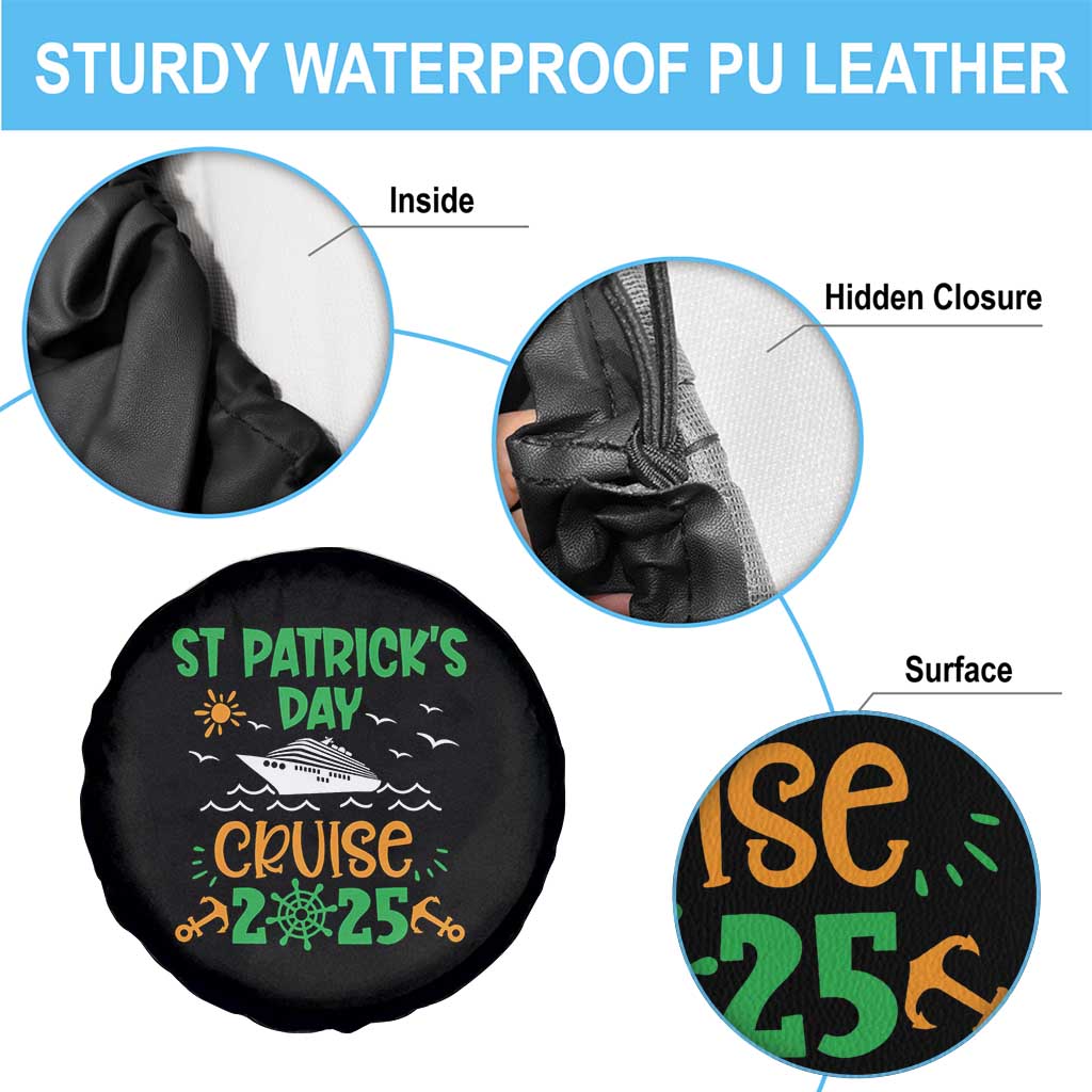 St Patricks Day Cruise Squad 2025 Matching Family Spare Tire Cover