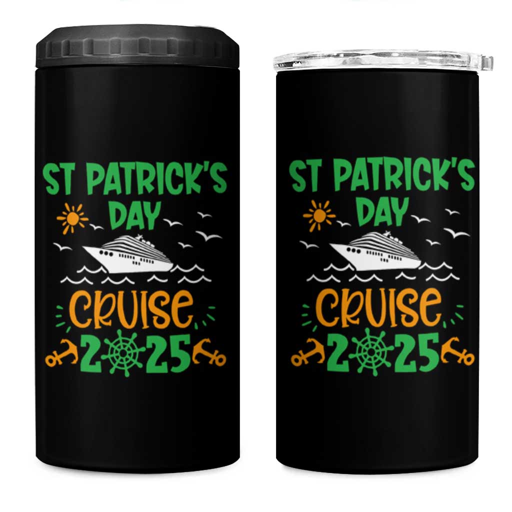 St Patricks Day Cruise Squad 2025 Matching Family 4 in 1 Can Cooler Tumbler