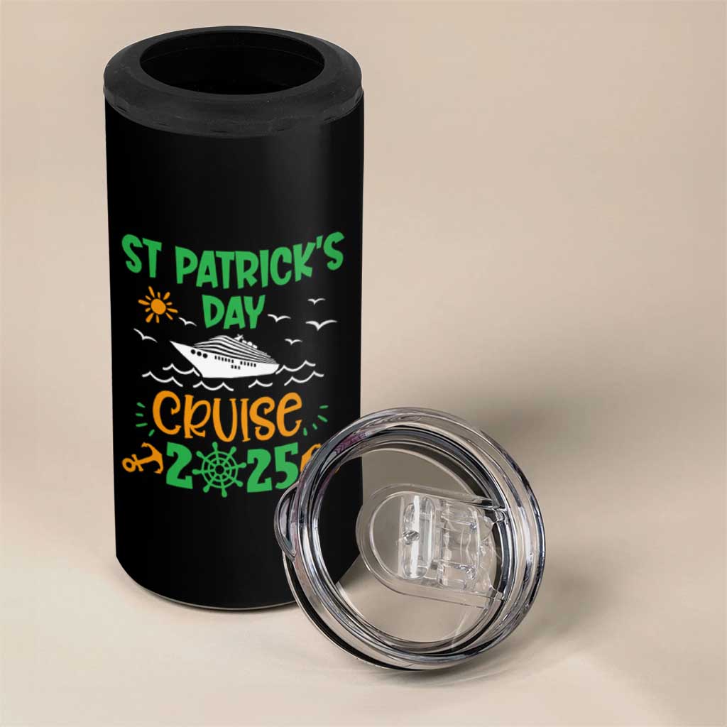 St Patricks Day Cruise Squad 2025 Matching Family 4 in 1 Can Cooler Tumbler