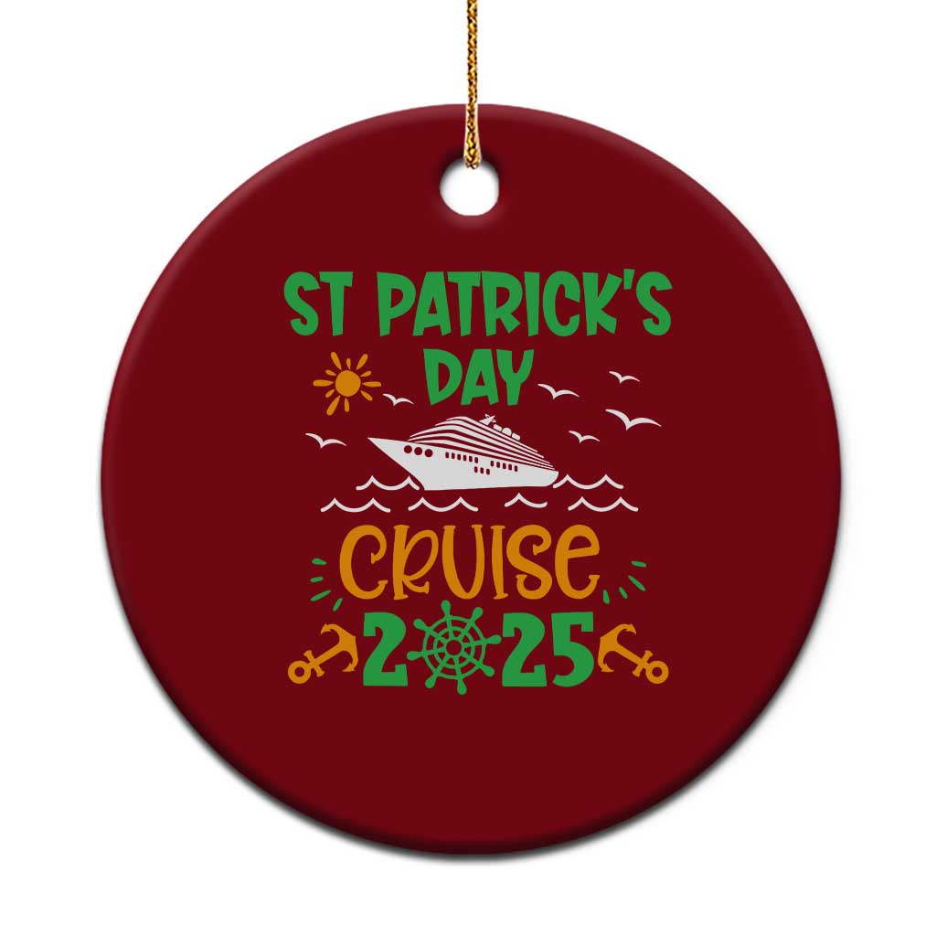 St Patricks Day Cruise Squad 2025 Matching Family Ceramic Ornament - Wonder Print Shop