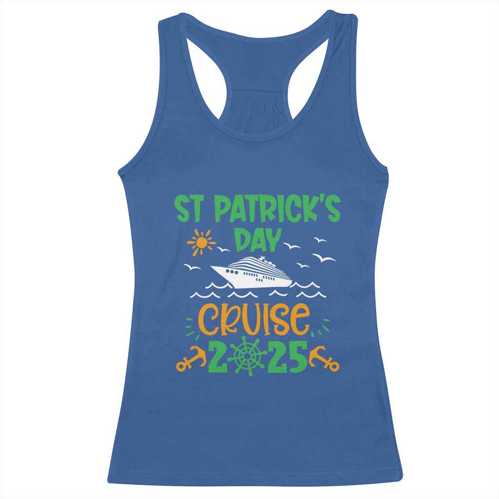 St Patricks Day Cruise Squad 2025 Matching Family Racerback Tank Top