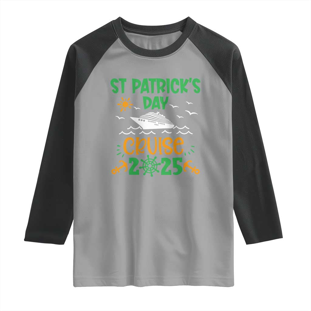 St Patricks Day Cruise Squad 2025 Matching Family Raglan Shirt