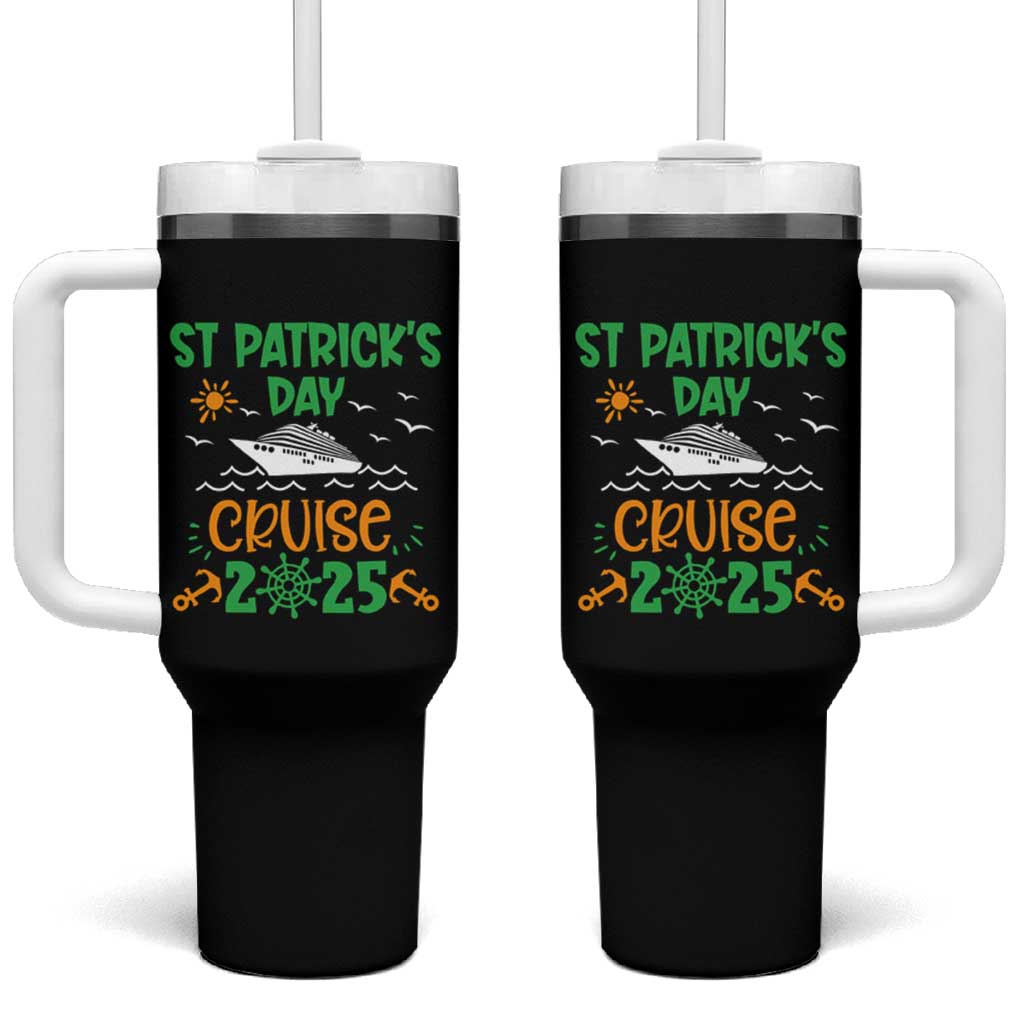 St Patricks Day Cruise Squad 2025 Matching Family Tumbler With Handle