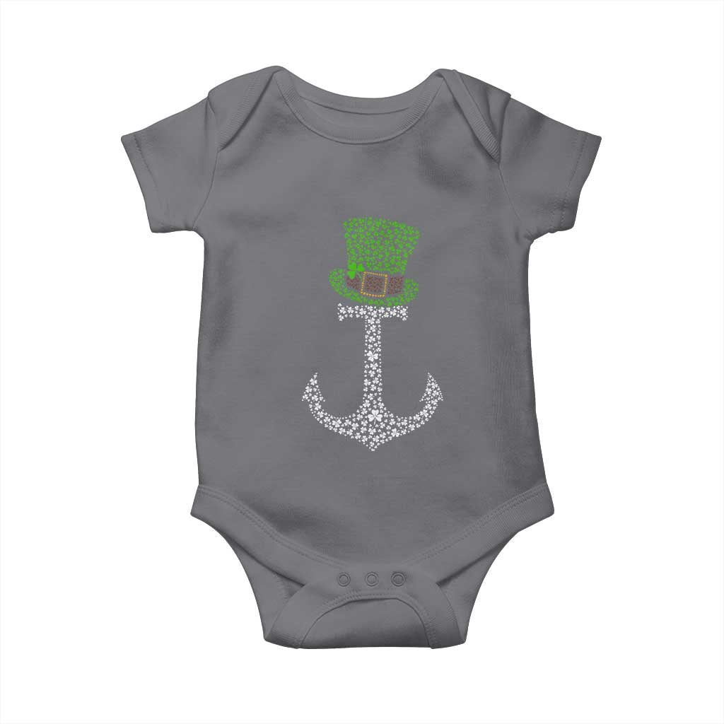 Lucky Shamrock Anchor Baby Onesie Leprechaun Cruise Squad St. Patrick's Day
