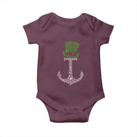 Lucky Shamrock Anchor Baby Onesie Leprechaun Cruise Squad St. Patrick's Day