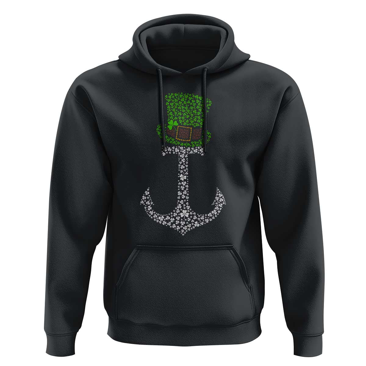 Lucky Shamrock Anchor Hoodie Leprechaun Cruise Squad St. Patrick's Day