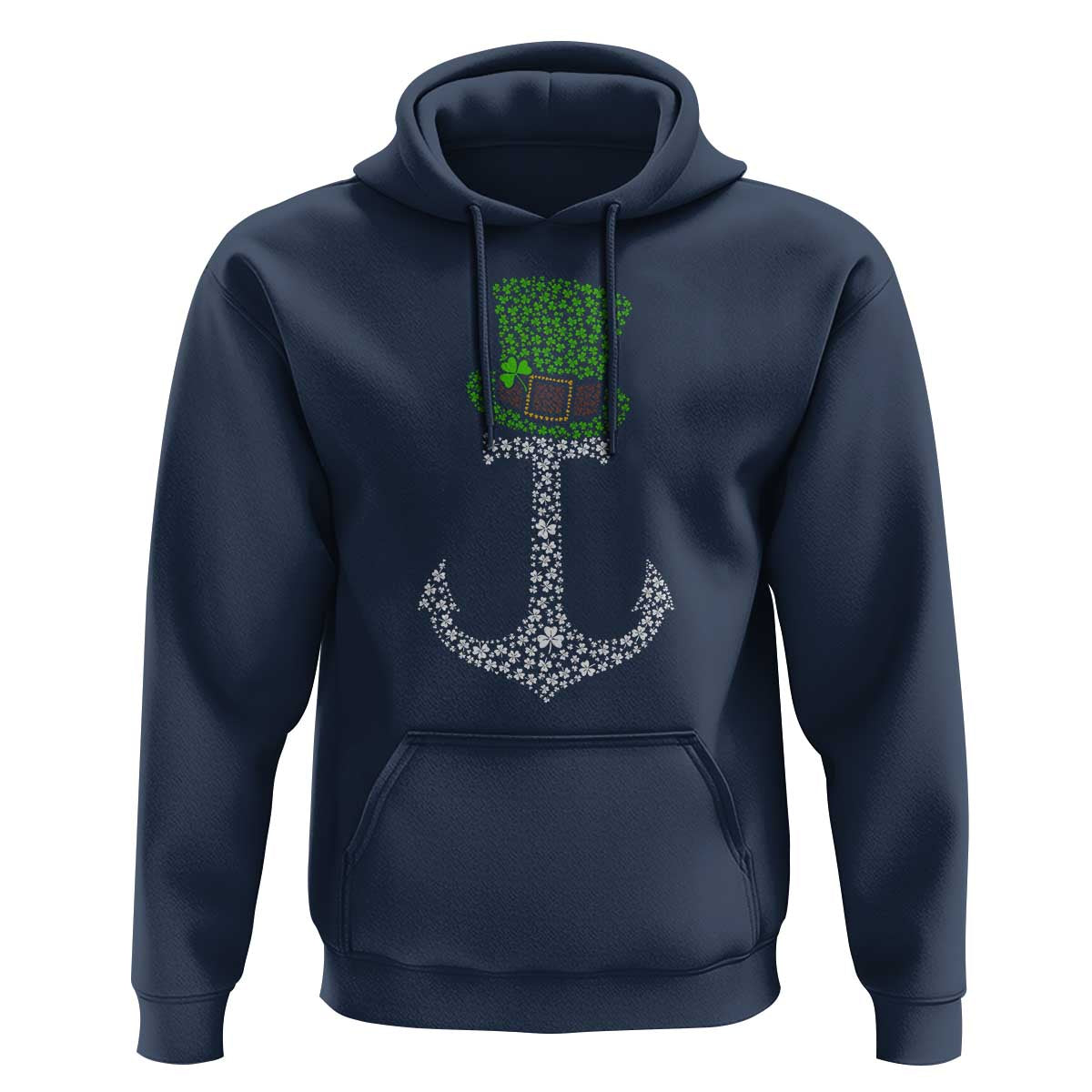 Lucky Shamrock Anchor Hoodie Leprechaun Cruise Squad St. Patrick's Day