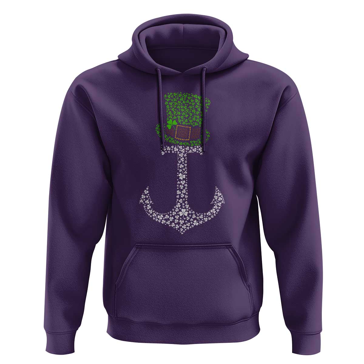 Lucky Shamrock Anchor Hoodie Leprechaun Cruise Squad St. Patrick's Day