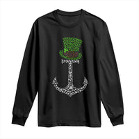 Lucky Shamrock Anchor Long Sleeve Shirt Leprechaun Cruise Squad St. Patrick's Day