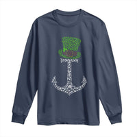 Lucky Shamrock Anchor Long Sleeve Shirt Leprechaun Cruise Squad St. Patrick's Day