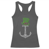 Lucky Shamrock Anchor Racerback Tank Top Leprechaun Cruise Squad St. Patrick's Day