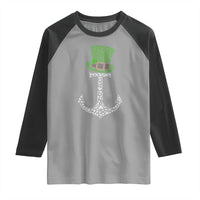 Lucky Shamrock Anchor Raglan Shirt Leprechaun Cruise Squad St. Patrick's Day