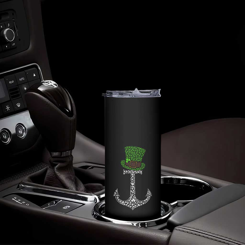 Lucky Shamrock Anchor Skinny Tumbler Leprechaun Cruise Squad St. Patrick's Day