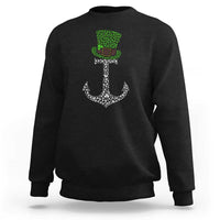 Lucky Shamrock Anchor Sweatshirt Leprechaun Cruise Squad St. Patrick's Day
