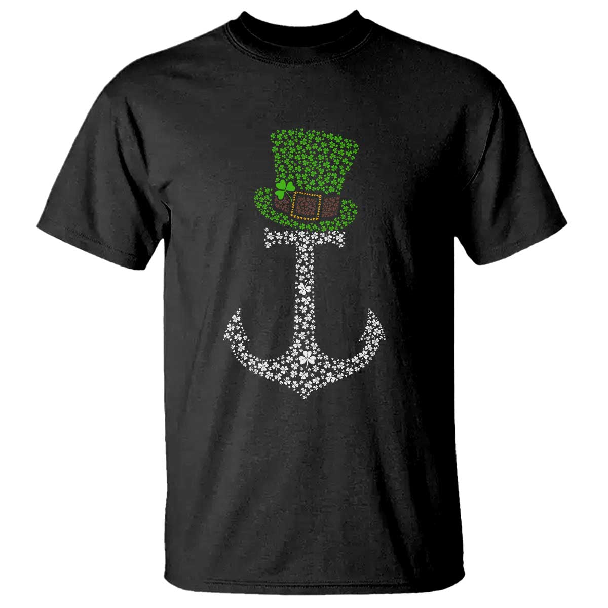 Lucky Shamrock Anchor T Shirt Leprechaun Cruise Squad St. Patrick's Day