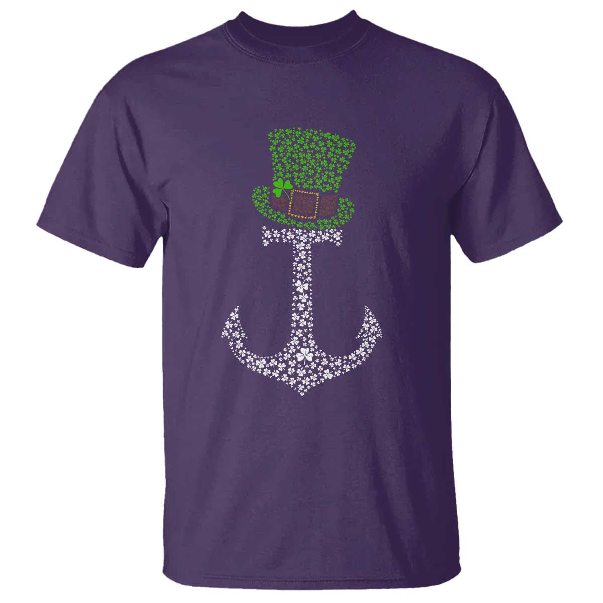 Lucky Shamrock Anchor T Shirt Leprechaun Cruise Squad St. Patrick's Day