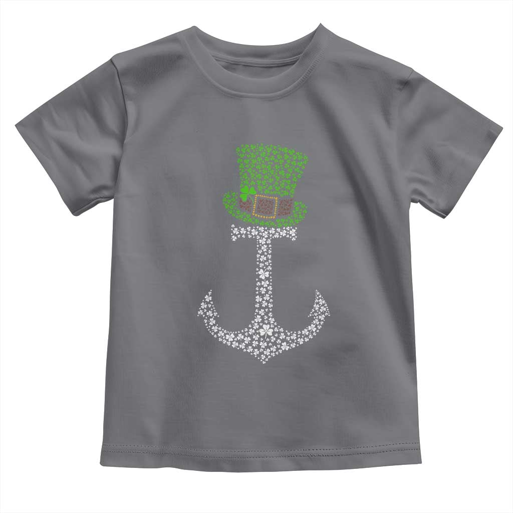 Lucky Shamrock Anchor Toddler T Shirt Leprechaun Cruise Squad St. Patrick's Day